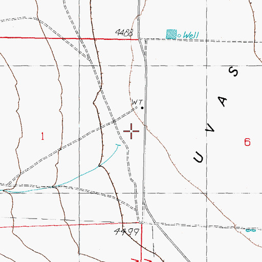 Topographic Map of 10014 Water Well, NM