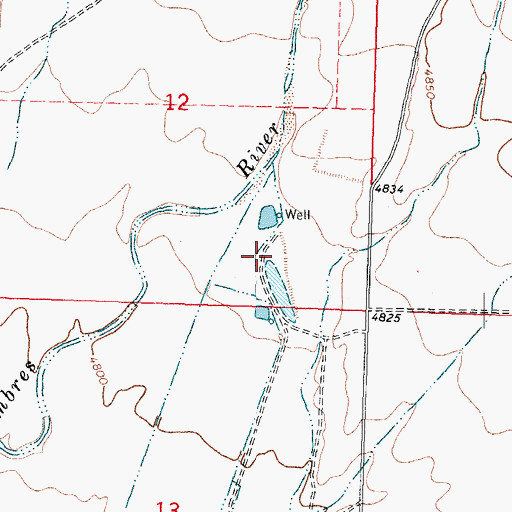 Topographic Map of 01296 Water Well, NM