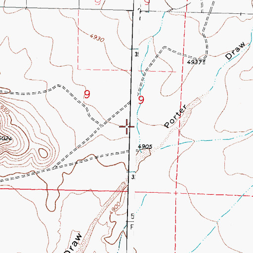 Topographic Map of 01284 Wtaer Well, NM