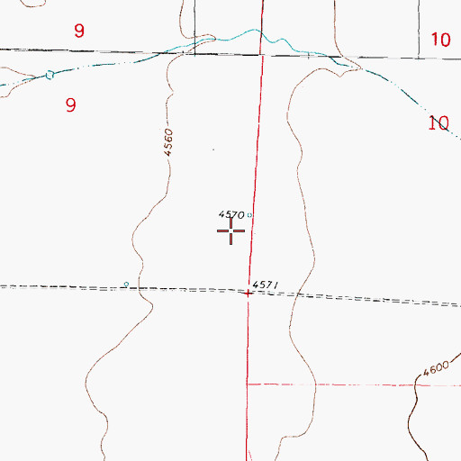 Topographic Map of 10463 Water Well, NM