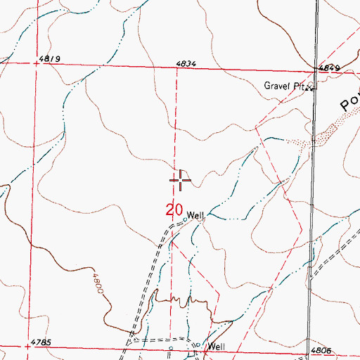 Topographic Map of 01289 Water Well, NM