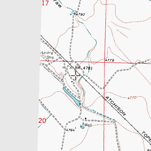 Topographic Map of 01304 Water Well, NM