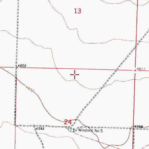 Topographic Map of 10045 Water Well, NM