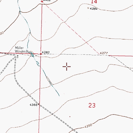 Topographic Map of 01218 Water Well, NM