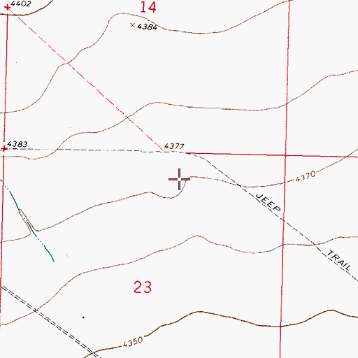 Topographic Map of 01217 Water Well, NM