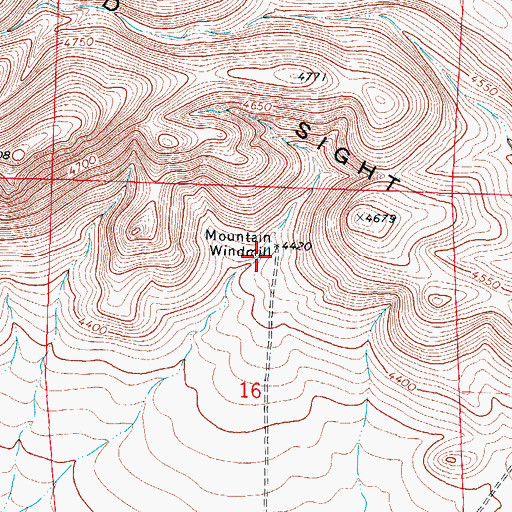 Topographic Map of 01590 Water Well, NM