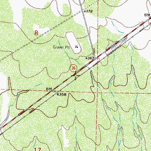 Topographic Map of 00021 Water Well, NM