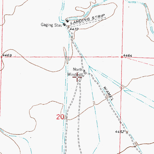 Topographic Map of 00161 Water Well, NM