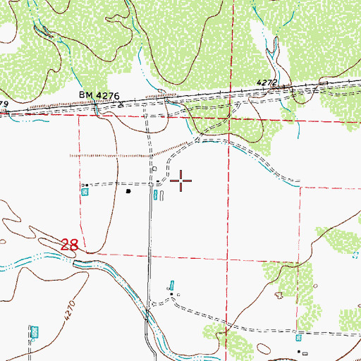 Topographic Map of 10067 Water Well, NM