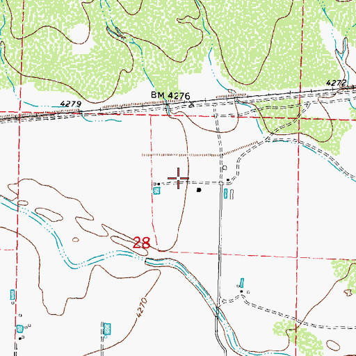 Topographic Map of 02000 Water Well, NM