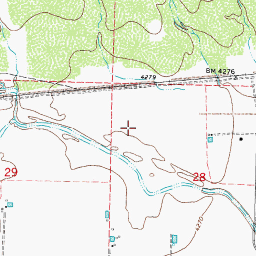 Topographic Map of 00042 Water Well, NM