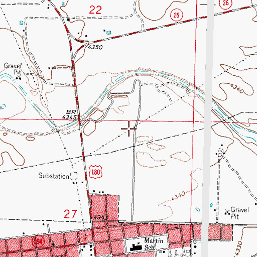 Topographic Map of 10090 Water Well, NM