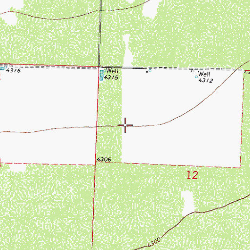 Topographic Map of 00791 Water Well, NM