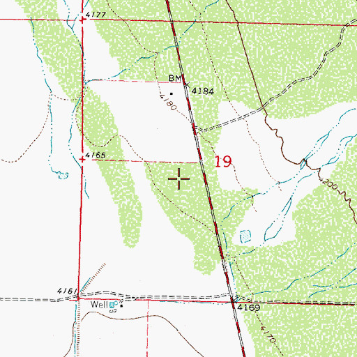 Topographic Map of 00808 Water Well, NM