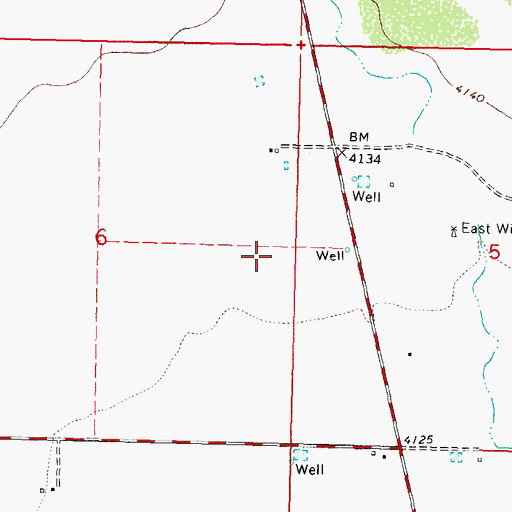 Topographic Map of 00896 Water Well, NM
