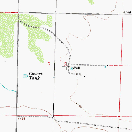 Topographic Map of 00937 Water Well, NM