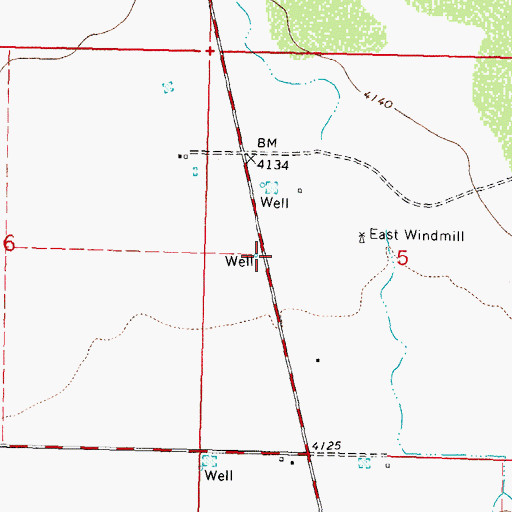 Topographic Map of 06144 Water Well, NM