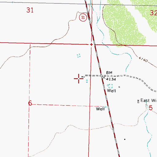 Topographic Map of 06145 Water Well, NM