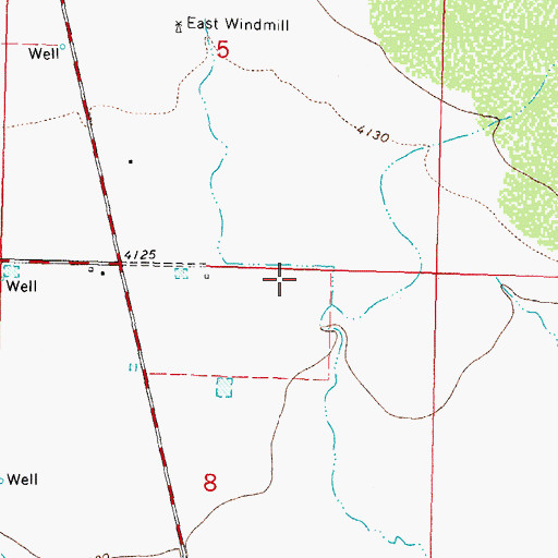 Topographic Map of 06125 Water Well, NM