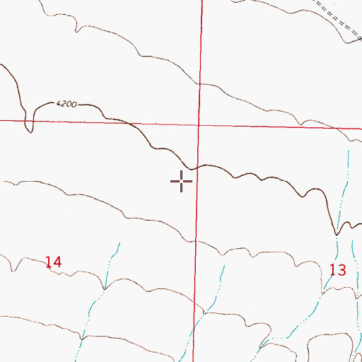 Topographic Map of 10383 Water Well, NM