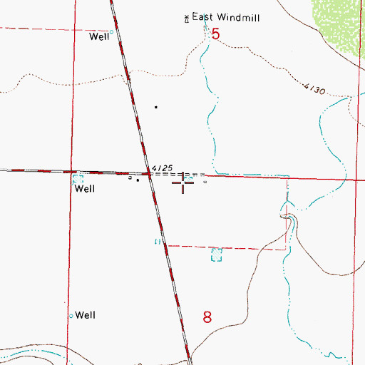 Topographic Map of 05026 Water Well, NM