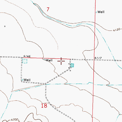 Topographic Map of 00914 Water Well, NM
