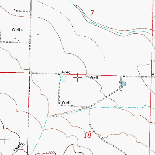 Topographic Map of 00911 Water Well, NM