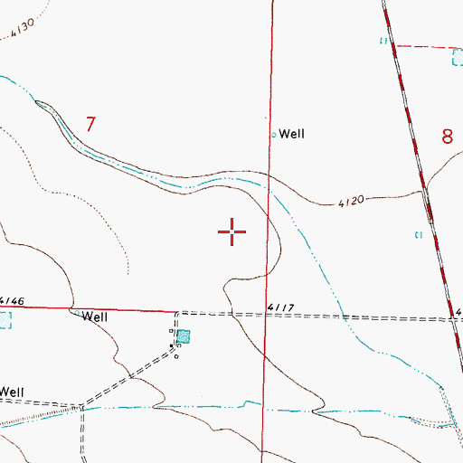 Topographic Map of 00905 Water Well, NM