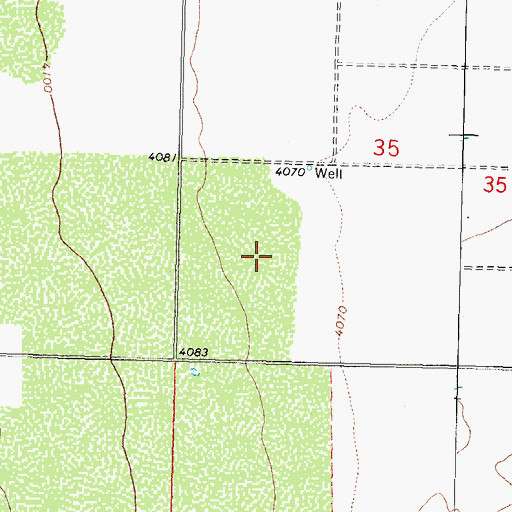 Topographic Map of 00926 Water Well, NM