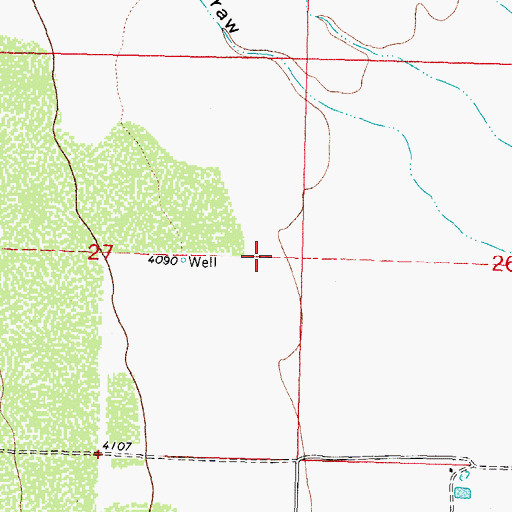 Topographic Map of 10376 Water Well, NM