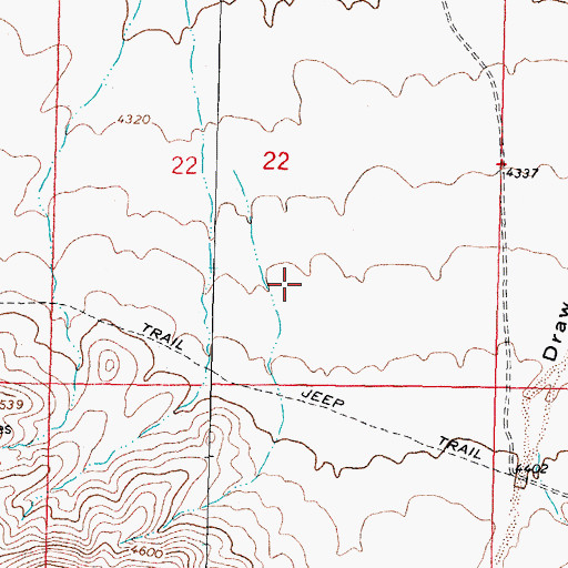 Topographic Map of 00933 Water Well, NM