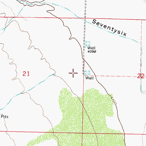 Topographic Map of 10373 Water Well, NM