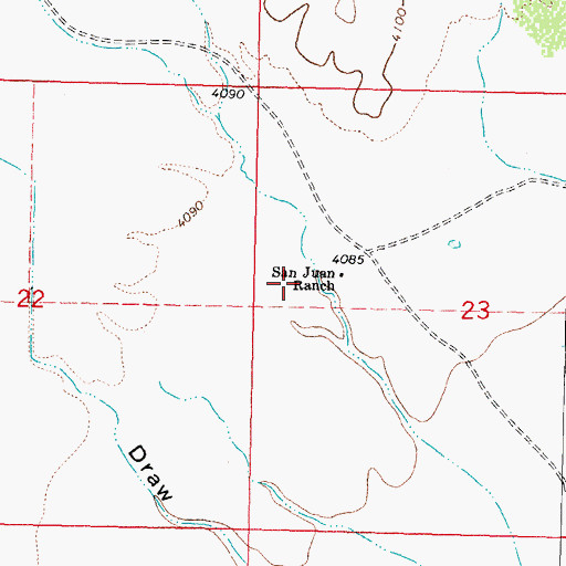 Topographic Map of 00917 Water Well, NM