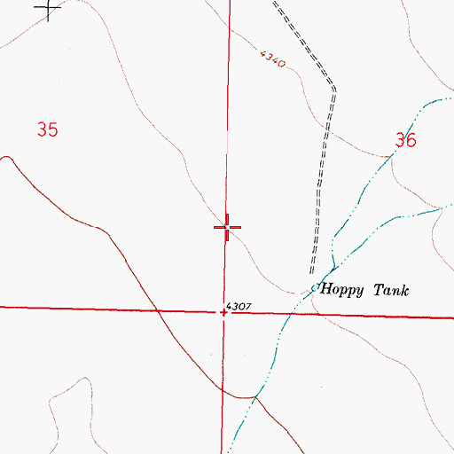 Topographic Map of 06127 Water Well, NM