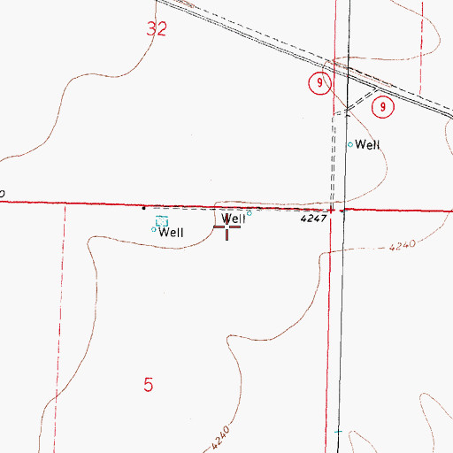 Topographic Map of 01139 Water Well, NM