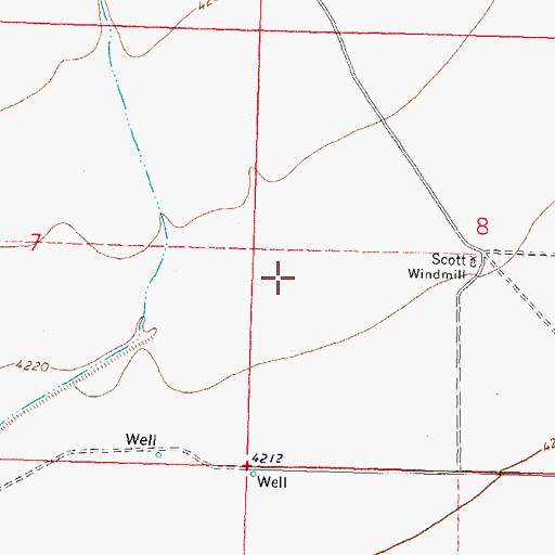 Topographic Map of 01144 Water Well, NM