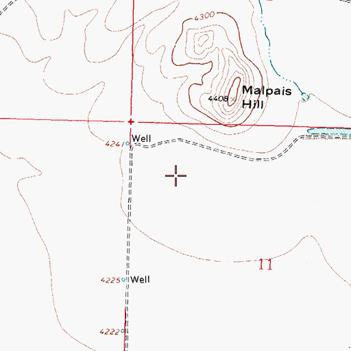 Topographic Map of 01149 Water Well, NM