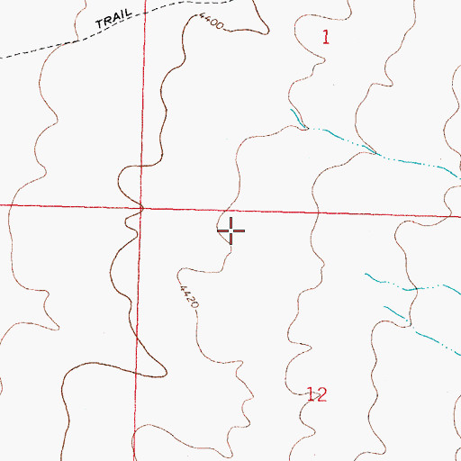 Topographic Map of 01076 Water Well, NM
