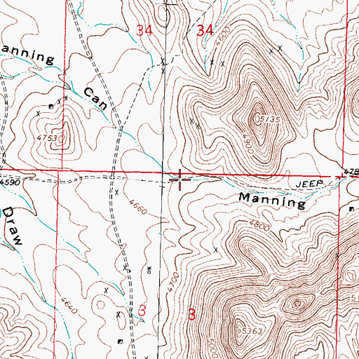 Topographic Map of 05028 Water Well, NM