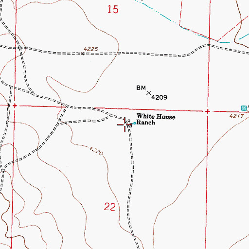 Topographic Map of 01634 Water Well, NM