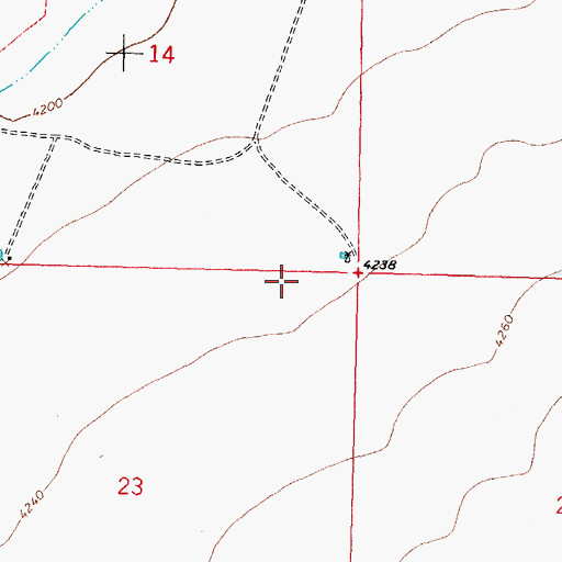 Topographic Map of 01631 Water Well, NM
