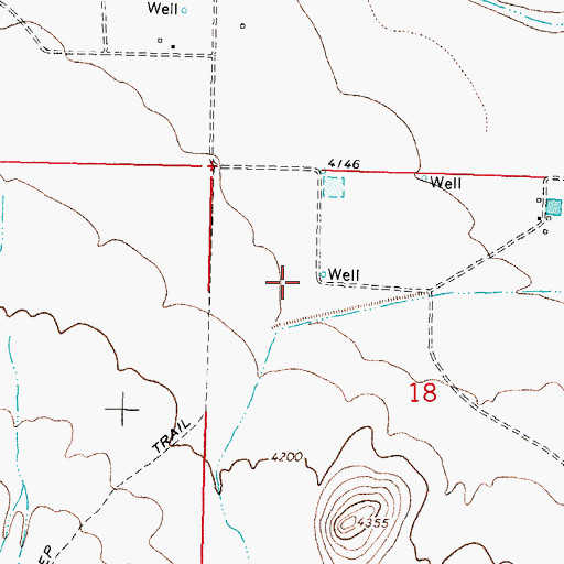 Topographic Map of 00912 Water Well, NM