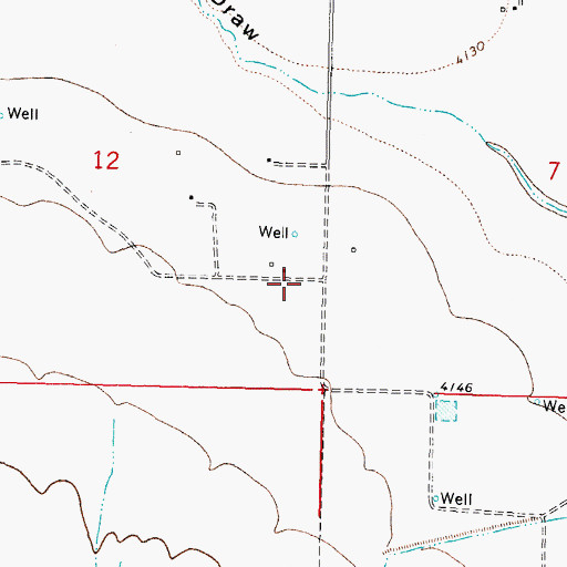 Topographic Map of 06079 Water Well, NM