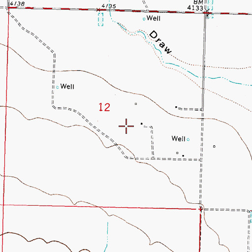 Topographic Map of 00949 Water Well, NM