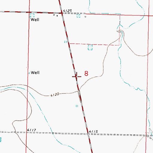 Topographic Map of 10367 Water Well, NM
