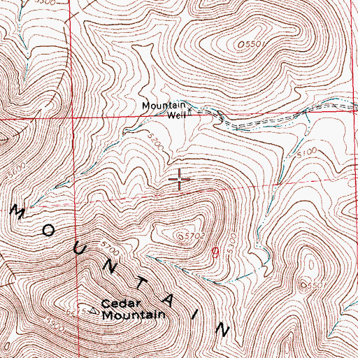 Topographic Map of 01640 Water Well, NM