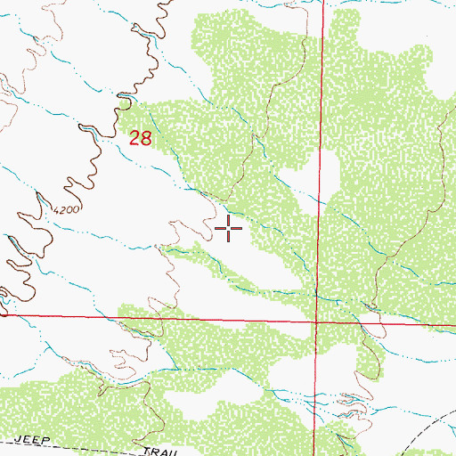 Topographic Map of 01434 Water Well, NM