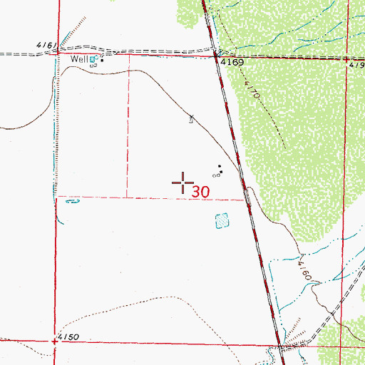 Topographic Map of 00812 Water Well, NM
