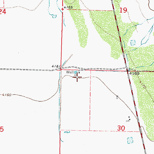 Topographic Map of 00813 Water Well, NM