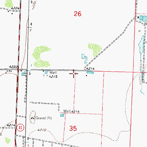 Topographic Map of 10338 Water Well, NM